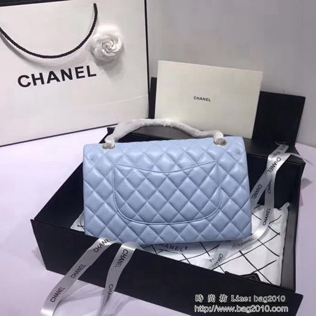 香奈兒CHANEL 升級版A1112進口小羊皮全新經典金銀鏈條肩背斜挎包 DSC1165